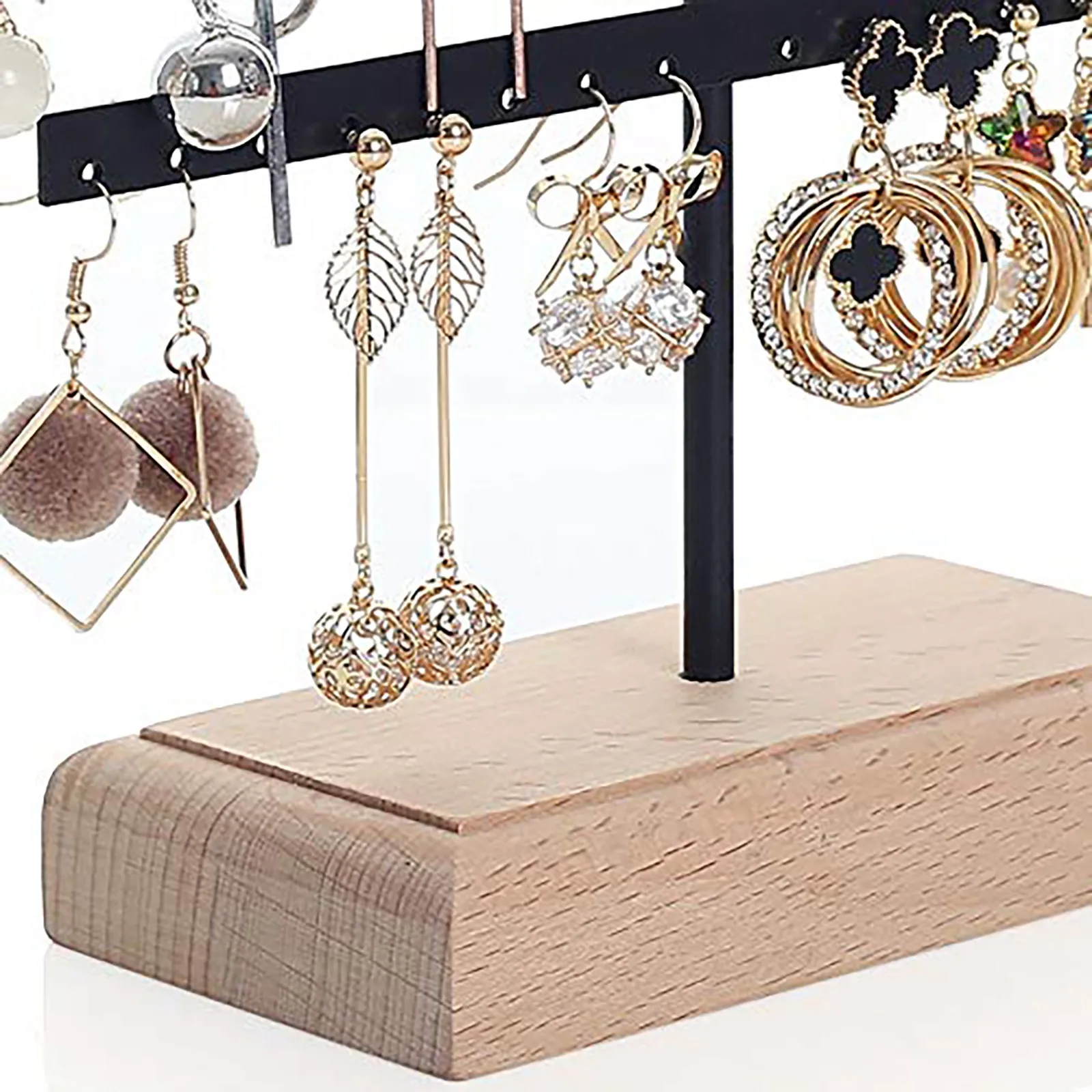

Jewelry Display Rack Hanger Triple-tiered Earrings Display Jewelry Stud Earrings Jewelry Rack Sundries Storage Supplies Home