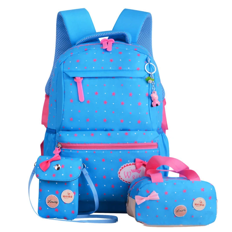 School Children Bags Teenagers Girls Printing Rucksack school Backpacks 3pcs/Set Mochila kids travel backpack Cute shoulder bag