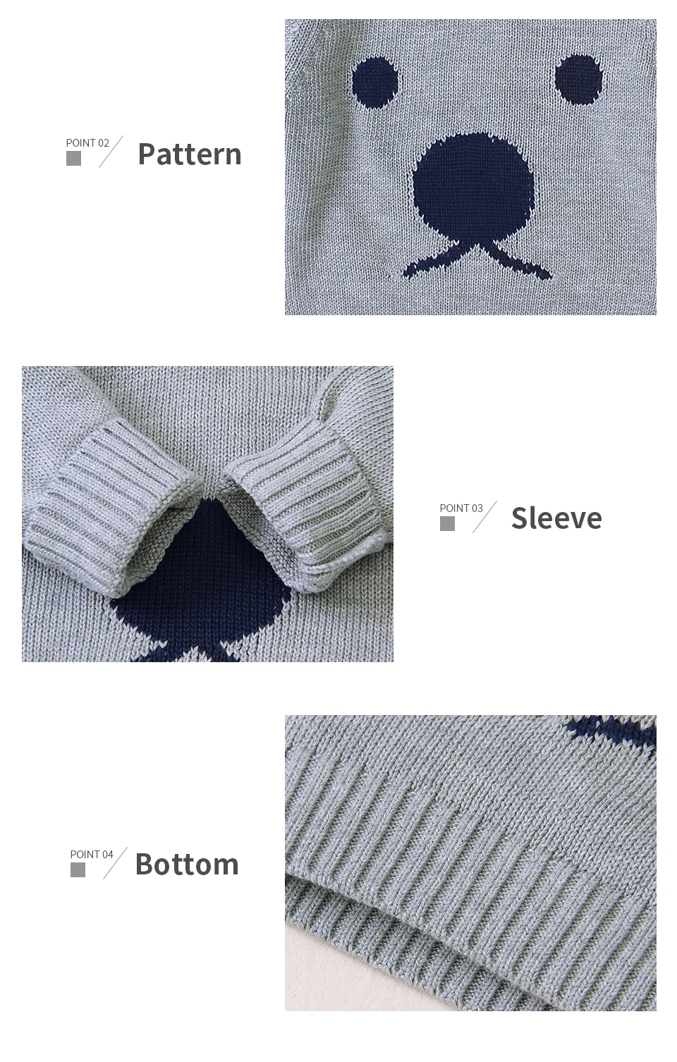 Baby Sweaters For Boys Cartoon Pattern Knitted Newborn Bebe Girls Bunny Jumpers White Outerwear Infant Knitwear Tops 0-2T Autumn