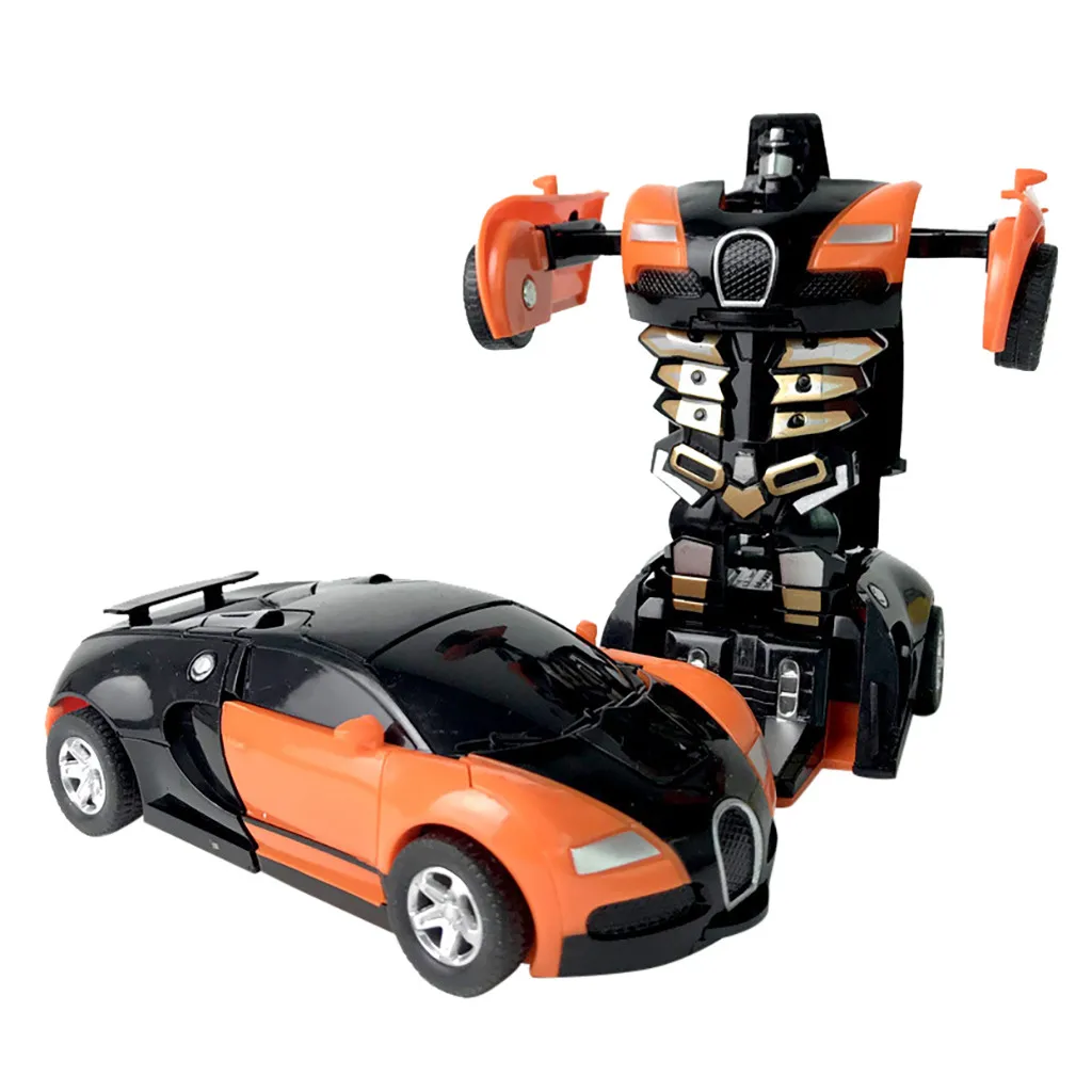 Трансформатор оттягивающаяся модель игрушечная машинка-трансформер автомобиль