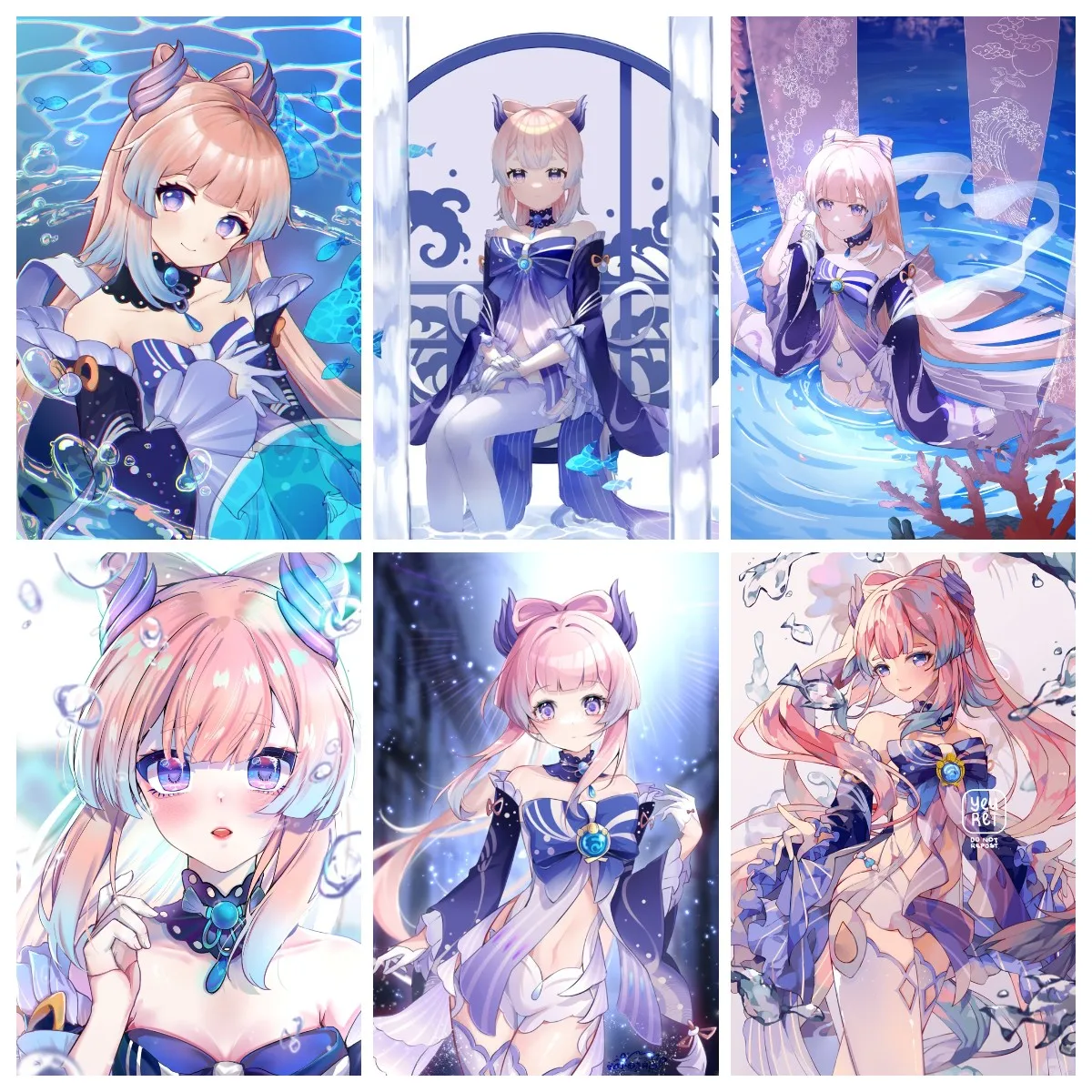 

Игровой плакат, Коралловый дворец, сердце, море, аниме плакат, холст, картины в скандинавском стиле, украшение для дома