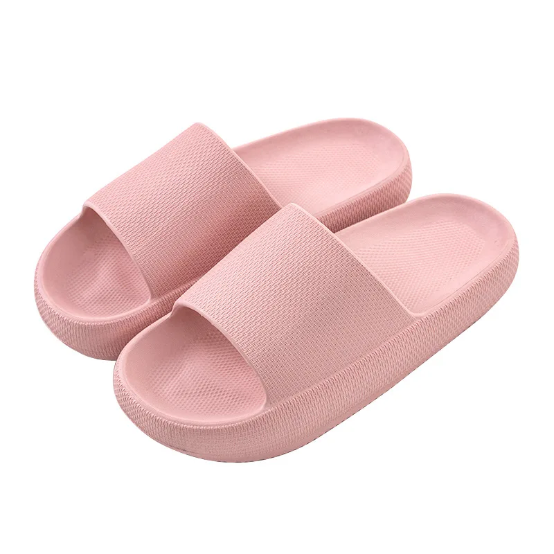 

2021 New Slippers Women's Summer Household Non-Slip Indoor Couple Bathing Bathroom Thick Bottom Plastic Soft Bottom Sandals