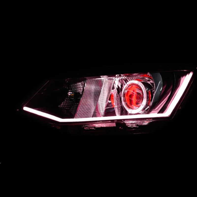 Автомобильный Стайлинг для skoda fabia фары- HID Ксеноновые фары чехол для Skoda Fabia Биксеноновые линзы ближнего света авто аксессуары