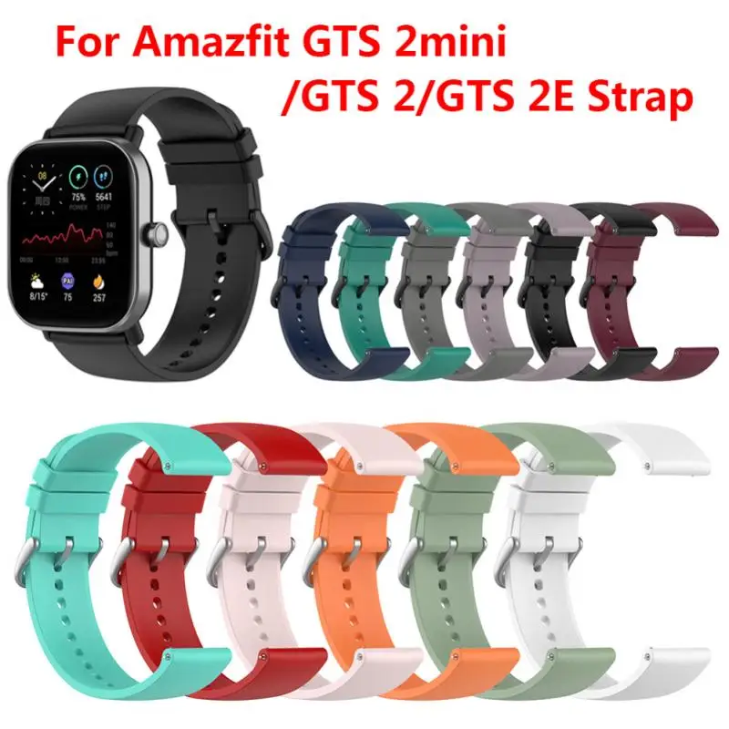 

20mm Silicone Strap For Huami Amazfit GTS 2 Mini Sport Bracelet For Xiaomi Amazfit Bip S/Bip Lite /Bip 2/GTR 42mm/Bip 1S /GTS 2