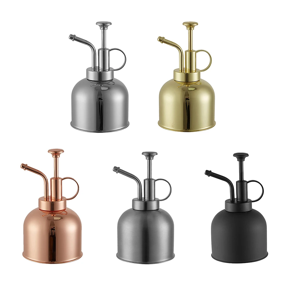 

1pcs 300ml Stainless Steel Watering Bottle Mini Vintage Water Cans Succulent Plants Flower Spraying Kettle Garden Sprayer Tools