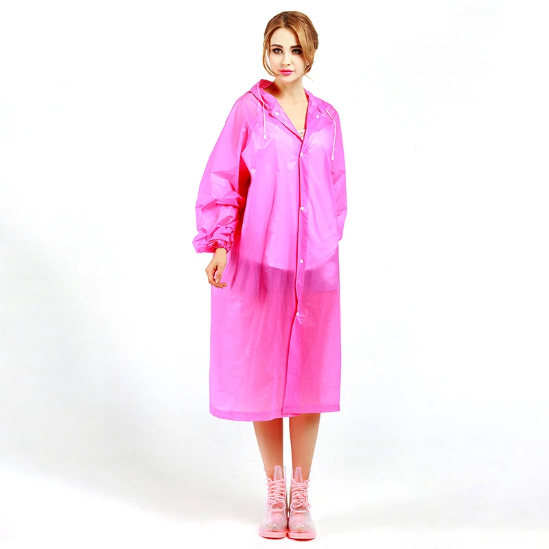Дождевик женский прозрачный водонепроницаемый плащ пончо ветрозащитный для