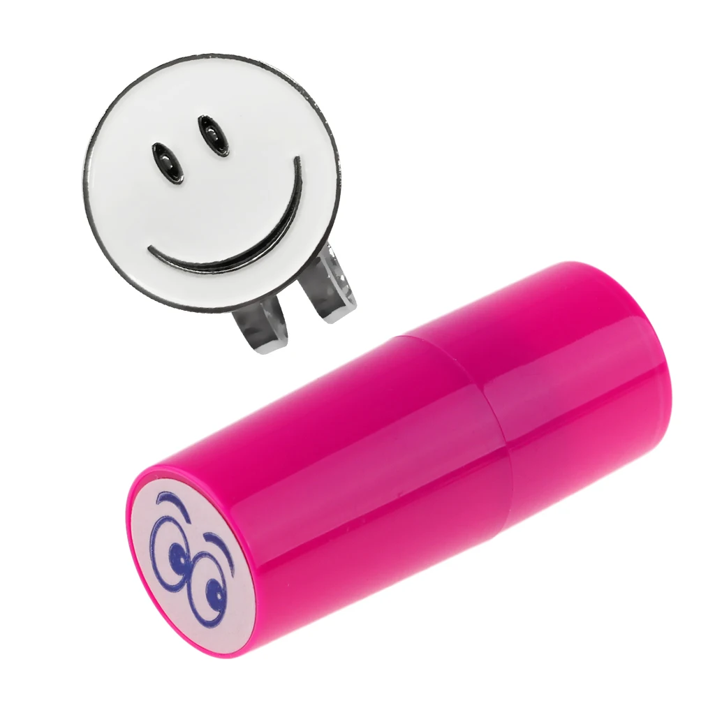 Smile Face маркер для мяча гольфа с магнит заколка на шляпу мяч штамп подарок