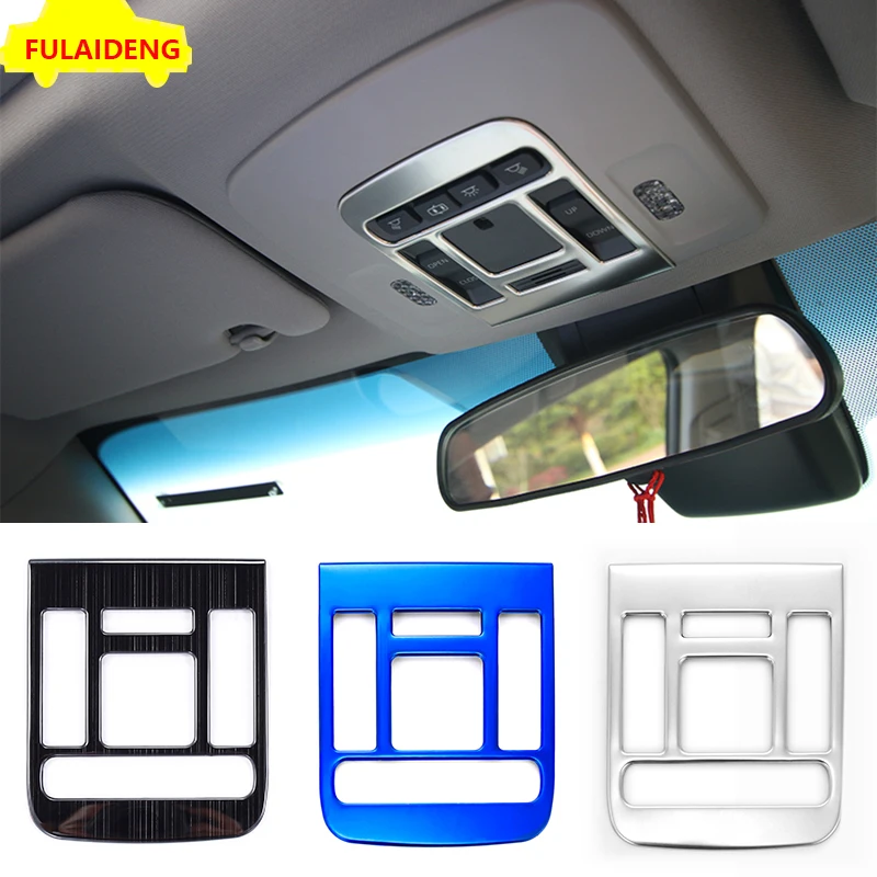 

For Toyota Camry 2018 stainless steel Interior front&Rear Reading Light Lamp Cover Trim Car Styling Accessories