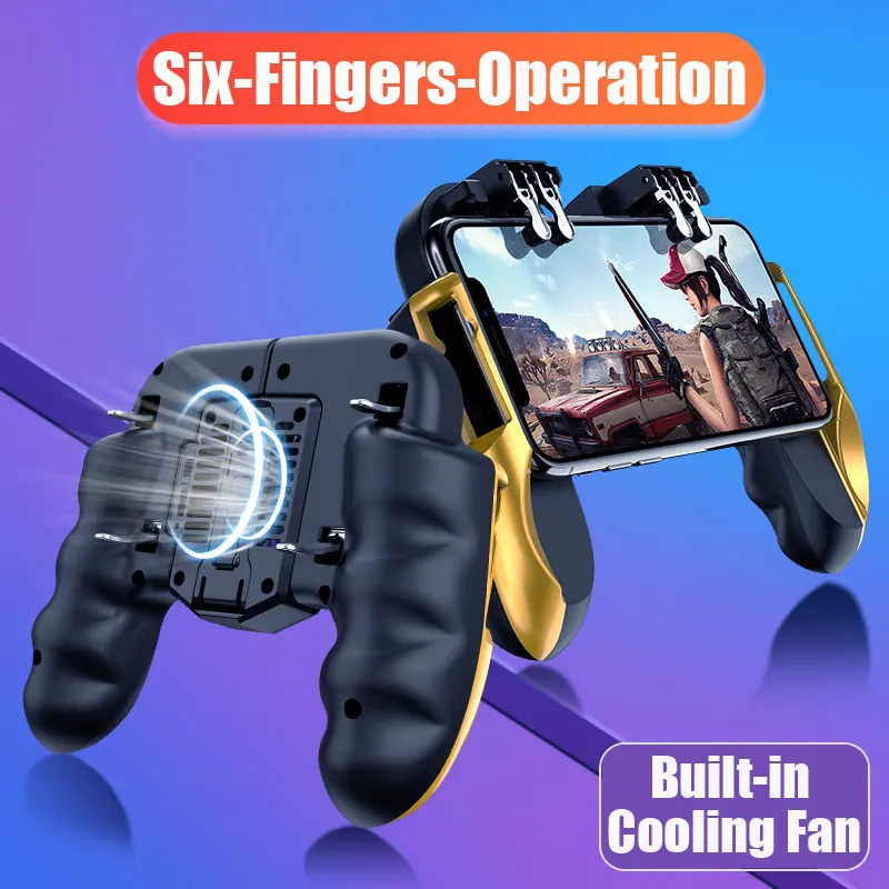 Геймпад Pubg контроллер Android джойстик мобильный игровой коврик игровой контроллер портативные плееры WinexFor IPhone Xiaomi с охлаждающим вентилятором