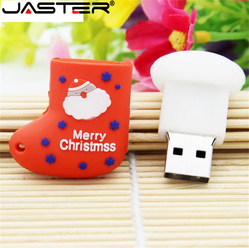 JASTER Рождественская елка usb флешка в форме героя мультика подарок 8 ГБ 16 ГБ 32 ГБ 64 Гб 128 ГБ Флешка карта памяти чулки подарок