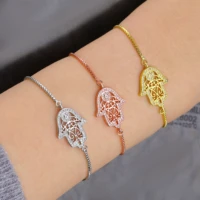 juwang evil eye charm bracelets for women gold silver color adjustable chain bracelet diy fashion jewelry christmas gifts