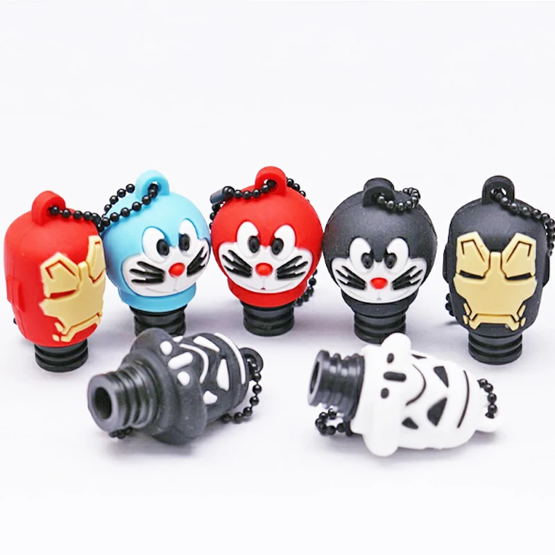 POM мундштук 510 капельный наконечник с Doraemon Iron Star Wars Disgn силиконовая крышка для