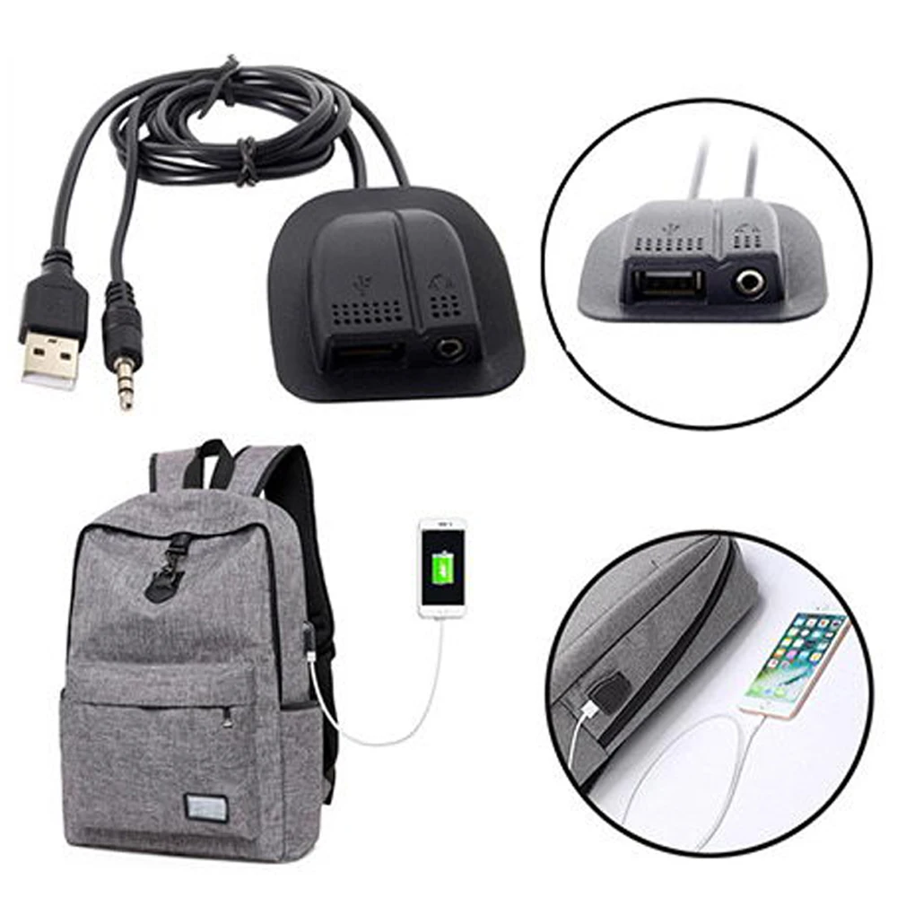 Модный рюкзак Внешний USB зарядный Интерфейс адаптер кабель 70 см с функцией