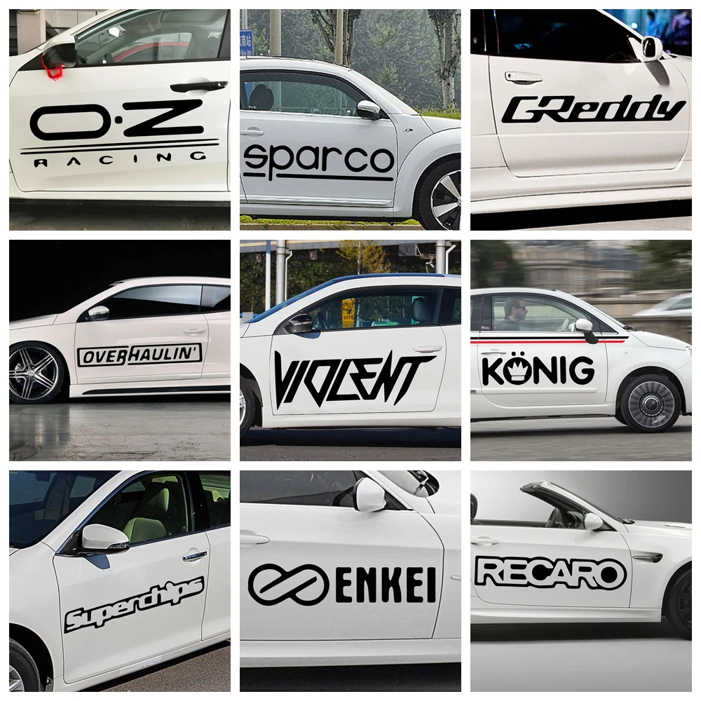 Автомобильный Стайлинг стикер Sparco s Fun виниловые Стикеры для стайлинга