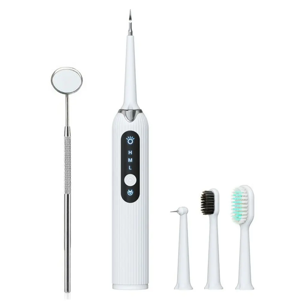 

CK01 Electric Dental Scaler 4 In 1 Tartar Instrument Oral Cleaning Flusher Polishingagent Teeth Cleaning Tool