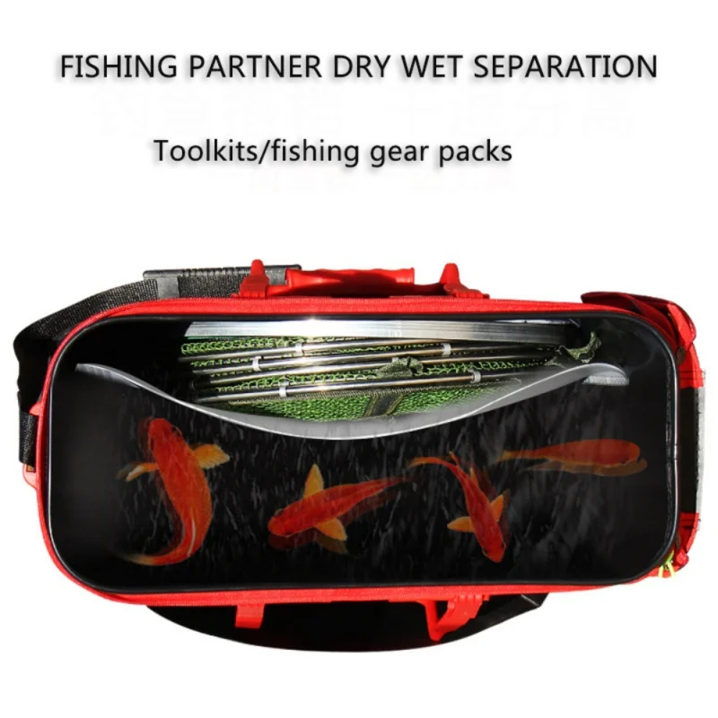 

EVA Portable Fishing Bag Folding Thicken Live Fishing Box Tank Bucket Camping Fishing Tackle Fishbox Storage Bag