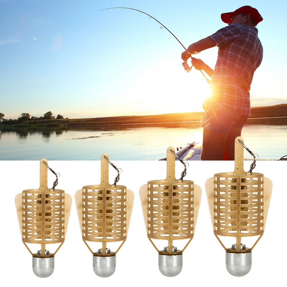 

New Carp Fishing Bait Feeder Cage 20g/30g/40g/50g Sinker Trap Fishing Bait Cage Basket Fishing Lure Holder Fishing Accessories