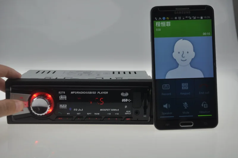 12 в автомобильный Радио Стерео FM MP3 аудио плеер встроенный Bluetooth телефон ручной работы бесплатно USB/SD/MMC Автомобильная электроника in-Dash 1 DIN Размер