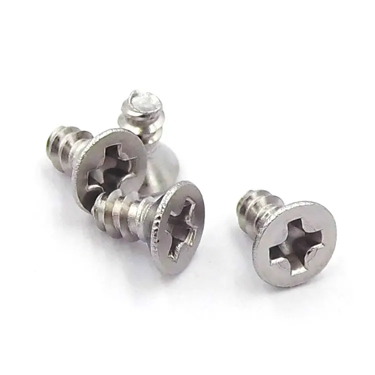 100 шт./лот Самонарезающий винт из нержавеющей стали 304 с потайной крестовой