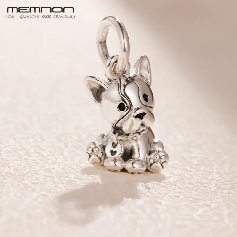 Подвеска Шарм бульдог из серебра 925 пробы для изготовления ювелирных изделий