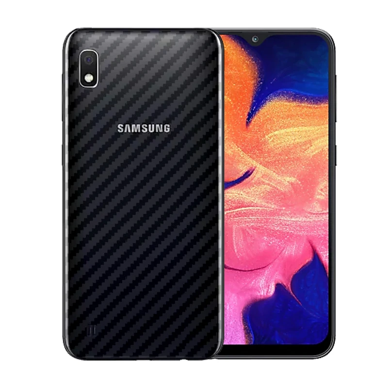 2 упаковки полупрозрачного углеродного волокна шаблон Дизайн Наклейка задняя