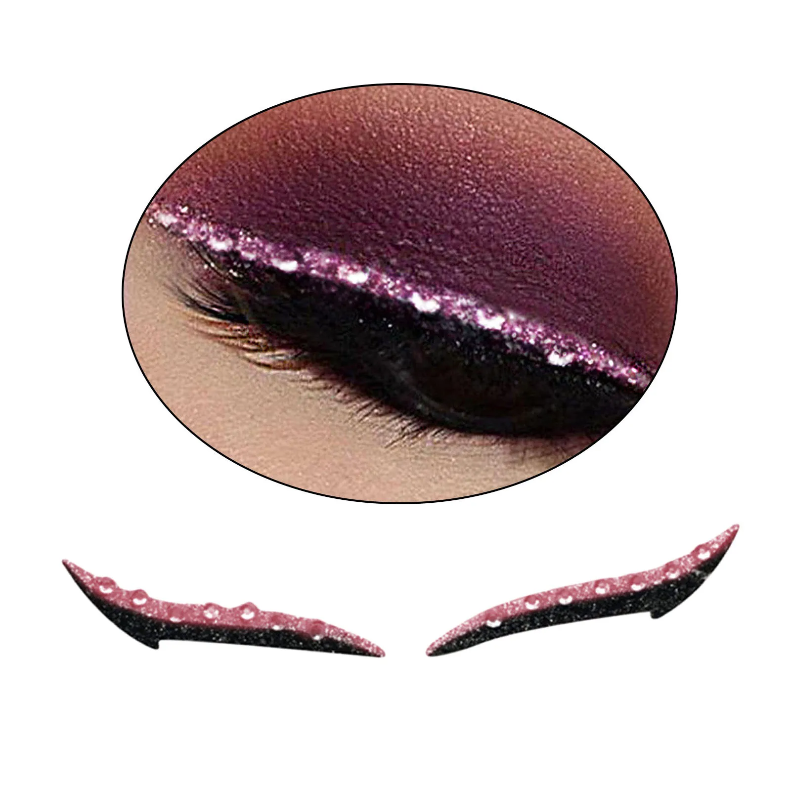 

Useful Reusable Eyeliner Stickers Double Eyelid Line Makeup Person Eye Line Strip for Women Girls