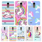 Силиконовый чехол для телефона LG K10 2017 милый Радужный Единорог задняя крышка для LG K 10 2017 чехлы