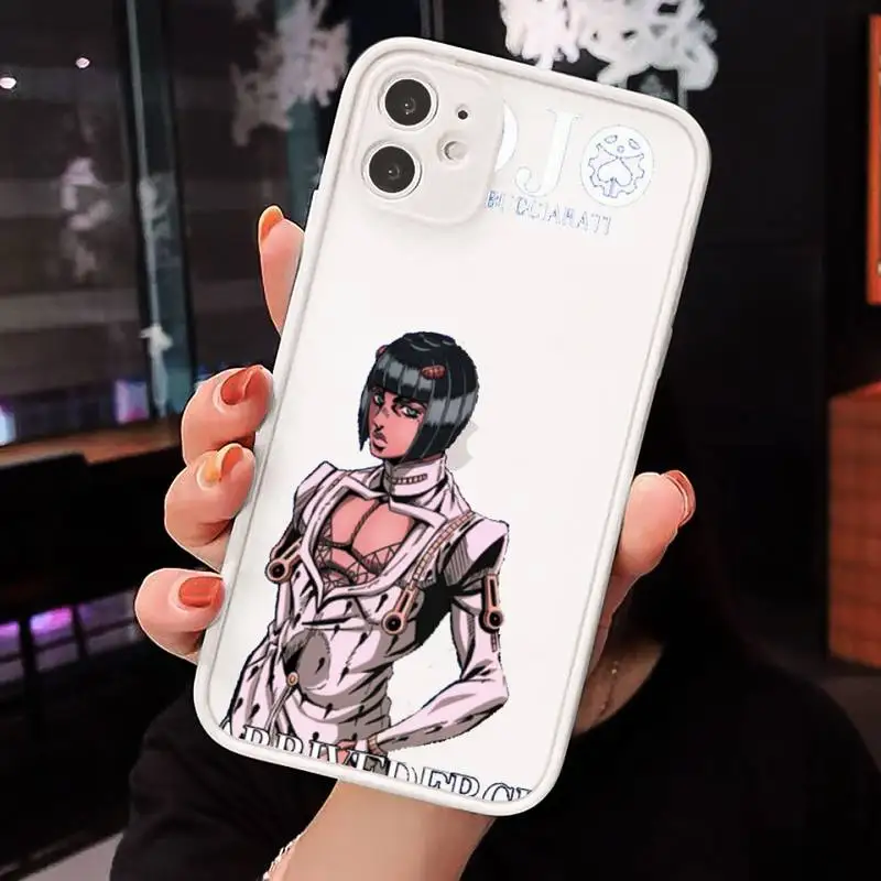 

Anime JoJo Killer Queen Phone Case Matte Transparent for iPhone 7 8 11 12 s mini pro X XS XR MAX Plus cover funda