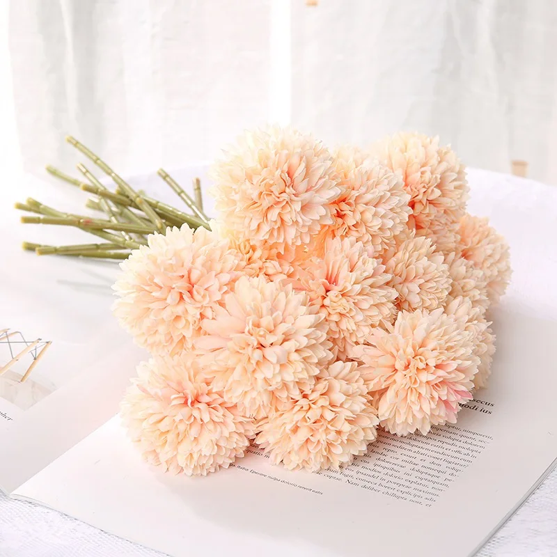 

Artificial Flowers Hyacinth Home Decoration Wedding Simulation Flowers Simulation of Dandelion Ball Flower Branches