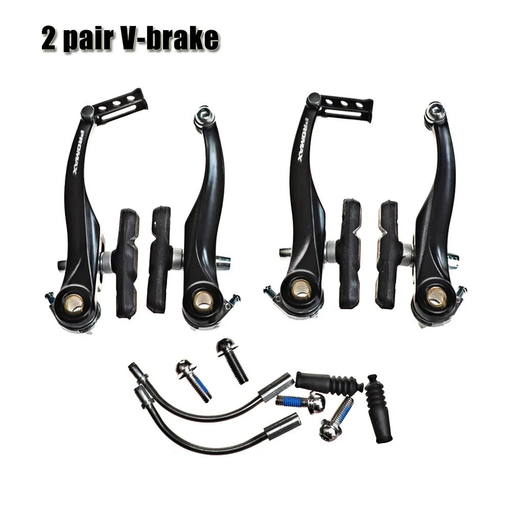 2 pair v brake Тайваньский PROMAX V тормозной комплект из алюминиевого сплава, аксессуары для горного велосипеда, запчасти для велосипеда, высокая производительность, автомобильные дорожные тормоза, полюс - Цвет: 2 pair v brake