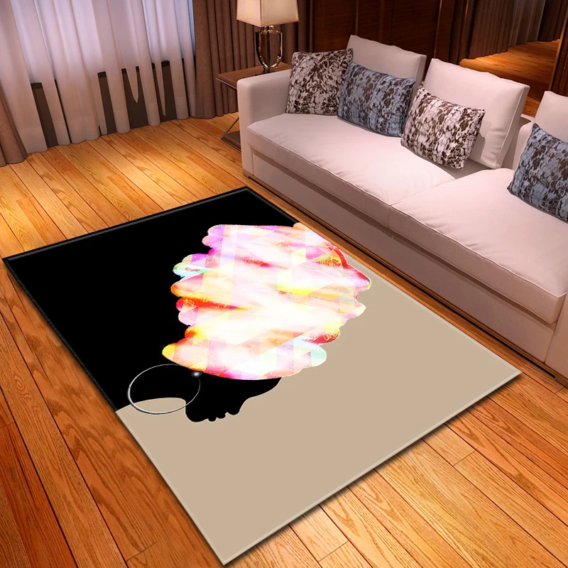 Красочные ковровые покрытия для африканских девушек домашний декор напольный