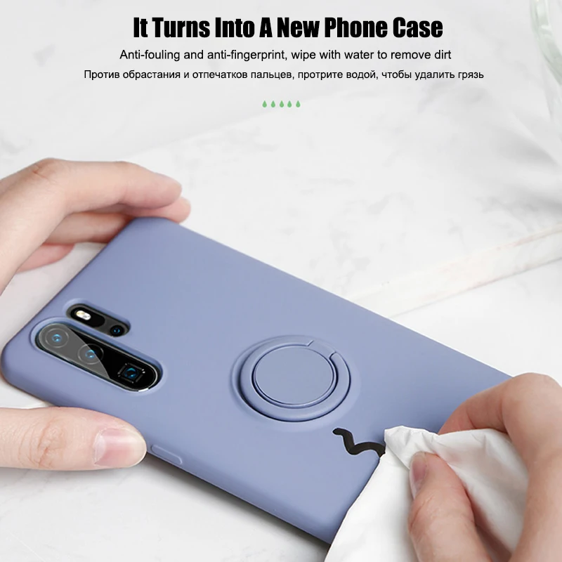 Оригинальный жидкий силиконовый чехол для Huawei P40 30 P20 Pro Mate 20 Honor V30 мягкий