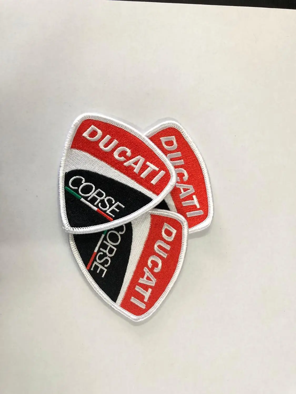 Ducati corse гоночная вышивка нашивки для одежды нашивка Merrow border Железный на подложке