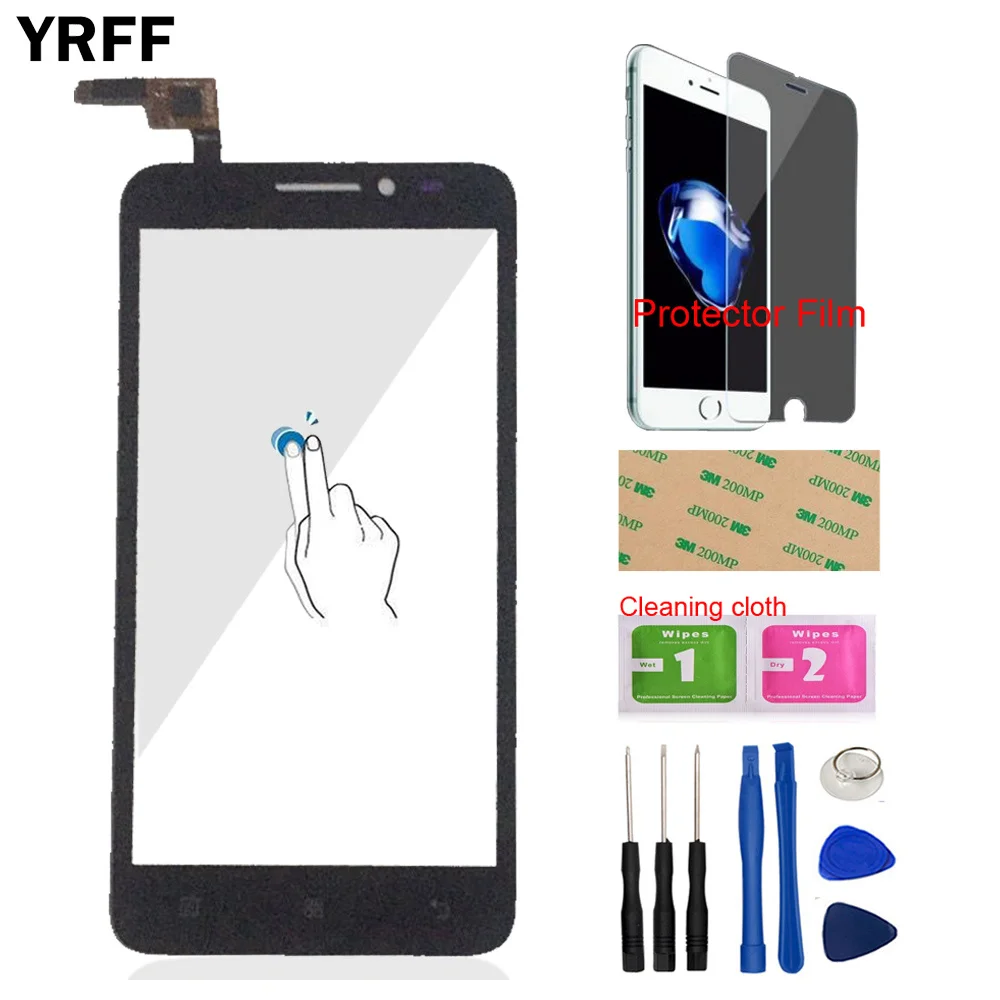 YRFF 5 0 &quotдля Lenovo A606 606 сенсорный экран дигитайзер Передняя стеклянная линза