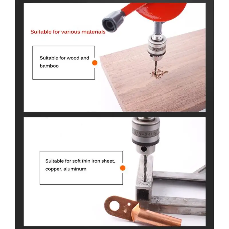 Ручное сверло 1/2 дюйма мощное ручное с двумя шестернями ручной инструмент для