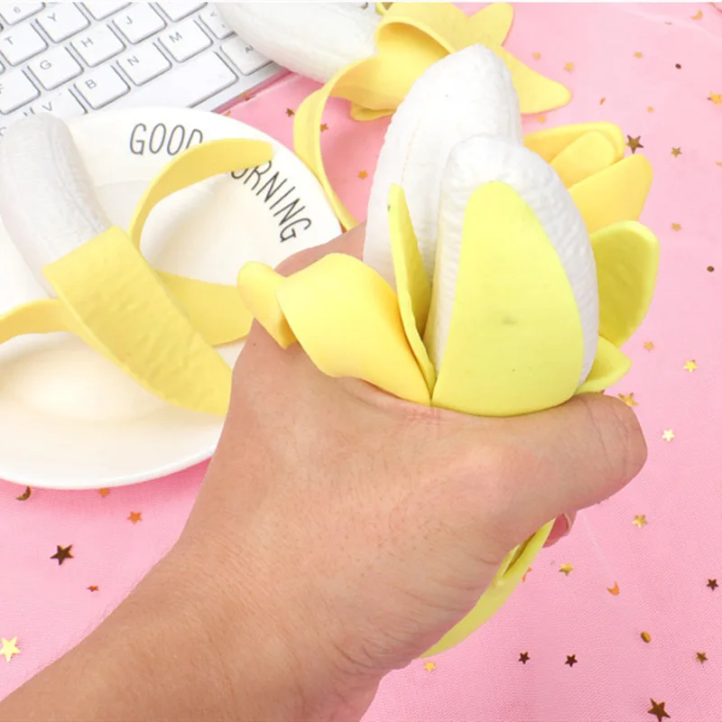 

1PC Peeling Banana Squeeze Squish Fidget Toys Decompress Squeeze Prank Tricks Antistress Stress Relief Kids Toy for Gifts ZLL