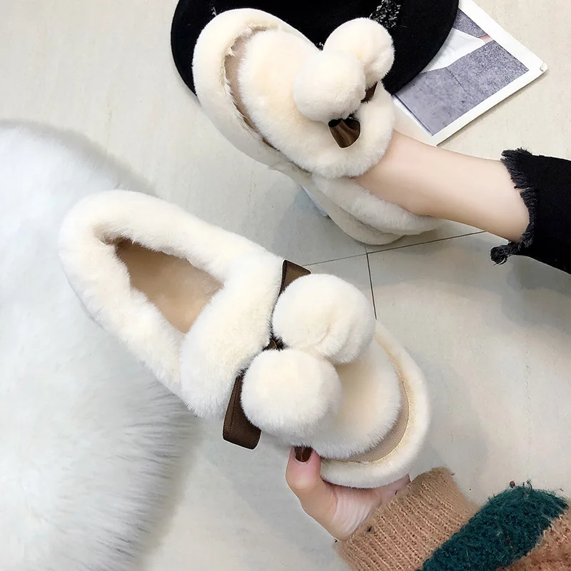 Ботильоны женские зимние теплые ботинки для снежной погоды на платформе женская