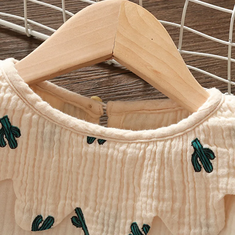 Комплект из двух предметов для маленьких девочек 100% безопасный хлопковый