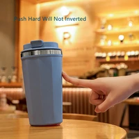 fuuny new coffee does not pour mug cup 304stainless steel suction mug silica gel suction cup suitable office leakproof water cup