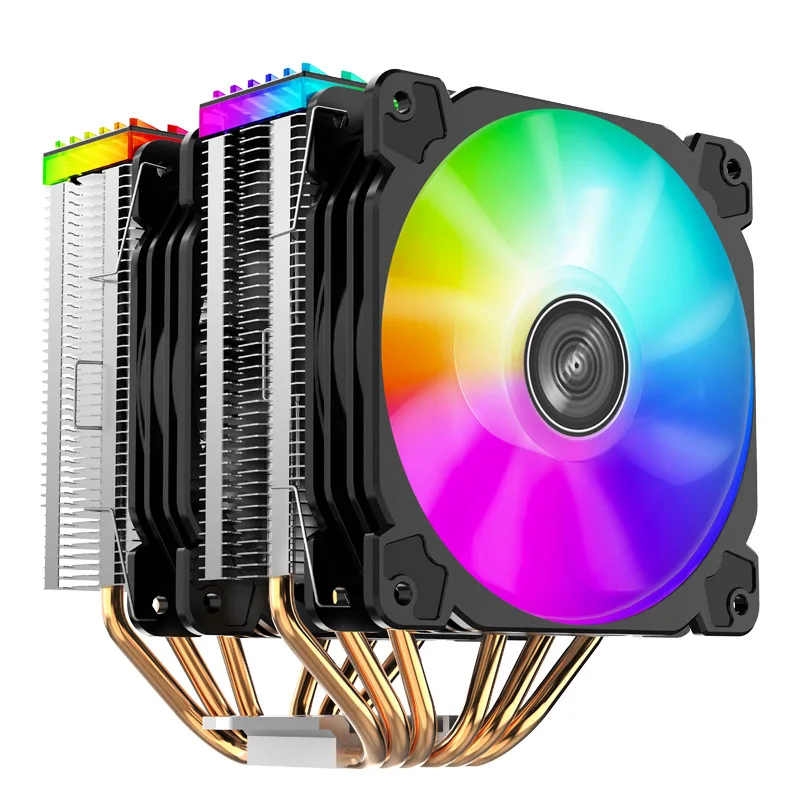 

6 Heat Pipe 120mm CPU Cooler Fan For Intel LGA 1150 1151 1155 1156 775 1366 2011 2011-3 AMD AM2 AM3 AM3+ AM4 Cooling Rradiator