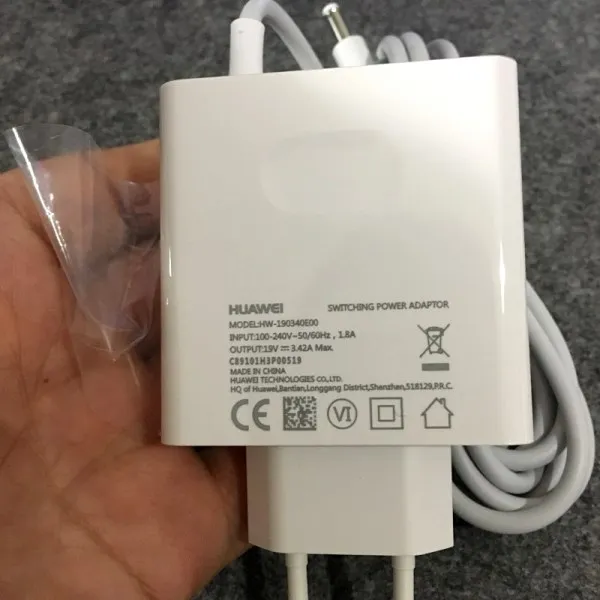 eu plug 19 в 3.42A переключение powerпутешествия зарядное устройство адаптер HW-190340E00 для huawei Matebook D - Тип штекера: eu plug