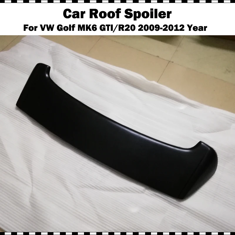 Волокно стекло задняя крыша споил для VW golf 6 2009-2012 MK6 GTI R20 FRP матовый черный Задний