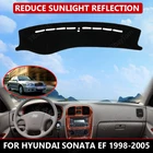 Для Hyundai Sonata EF 1998-2005 приборной панели автомобиля Обложка коврик авто козырек от солнца Подушка Межкомнатная дверь защитник ковер Накладка аксессуары