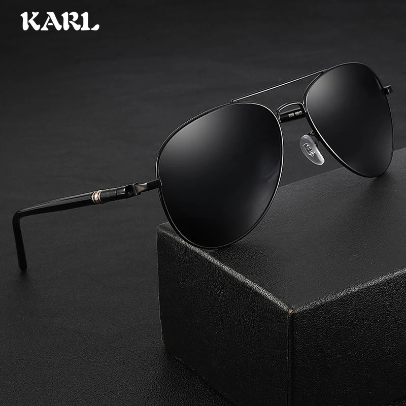 Мужские пилоты поляризационные очки для вождения солнцезащитные UV400