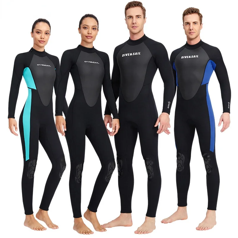 

Неопреновый гидрокостюм для мужчин и женщин, защита всего тела от сыпи, 3 мм, купальник для серфинга и дайвинга с УФ-защитой