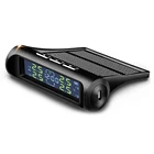 VODOOL AN-01D 2 в 1 автомобиля солнечная система контроля давления в шинах часы ЖК-дисплей Дисплей авто шины Давление Температура сигнала тревоги контроля Системы с 4 датчиками