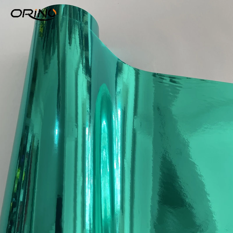 Высококачественная супер растягивающаяся глянцевая зеркальная хромированная