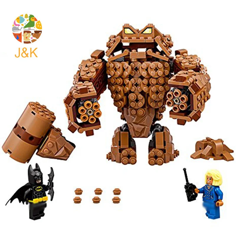 70904 460 шт Бэтмен фильм серии рок Clayface Splat атака модель строительные блоки игрушки