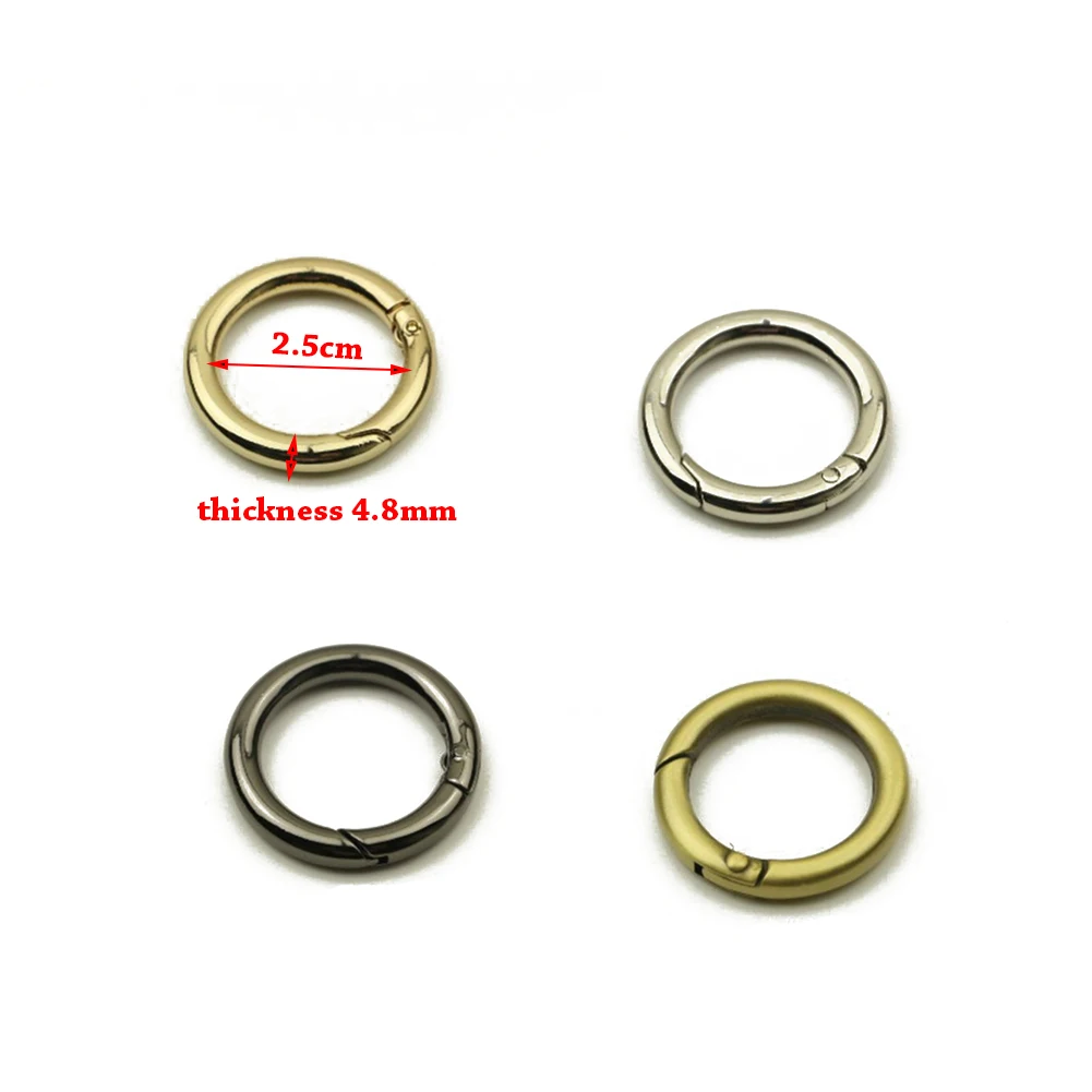 Фото Metal Spring Gate O Ring DIY Heavy Duty Thickness Openable Keyring Leather Bag Belt Strap Buckle Dog Chain Snap Clasp Clip Багаж и сумки Metal Spring Gate O Ring DIY Heavy Duty Thickness Openable Keyring Leather Bag Belt Strap Buckle Dog Chain Snap Clasp Clip Багаж и сумки