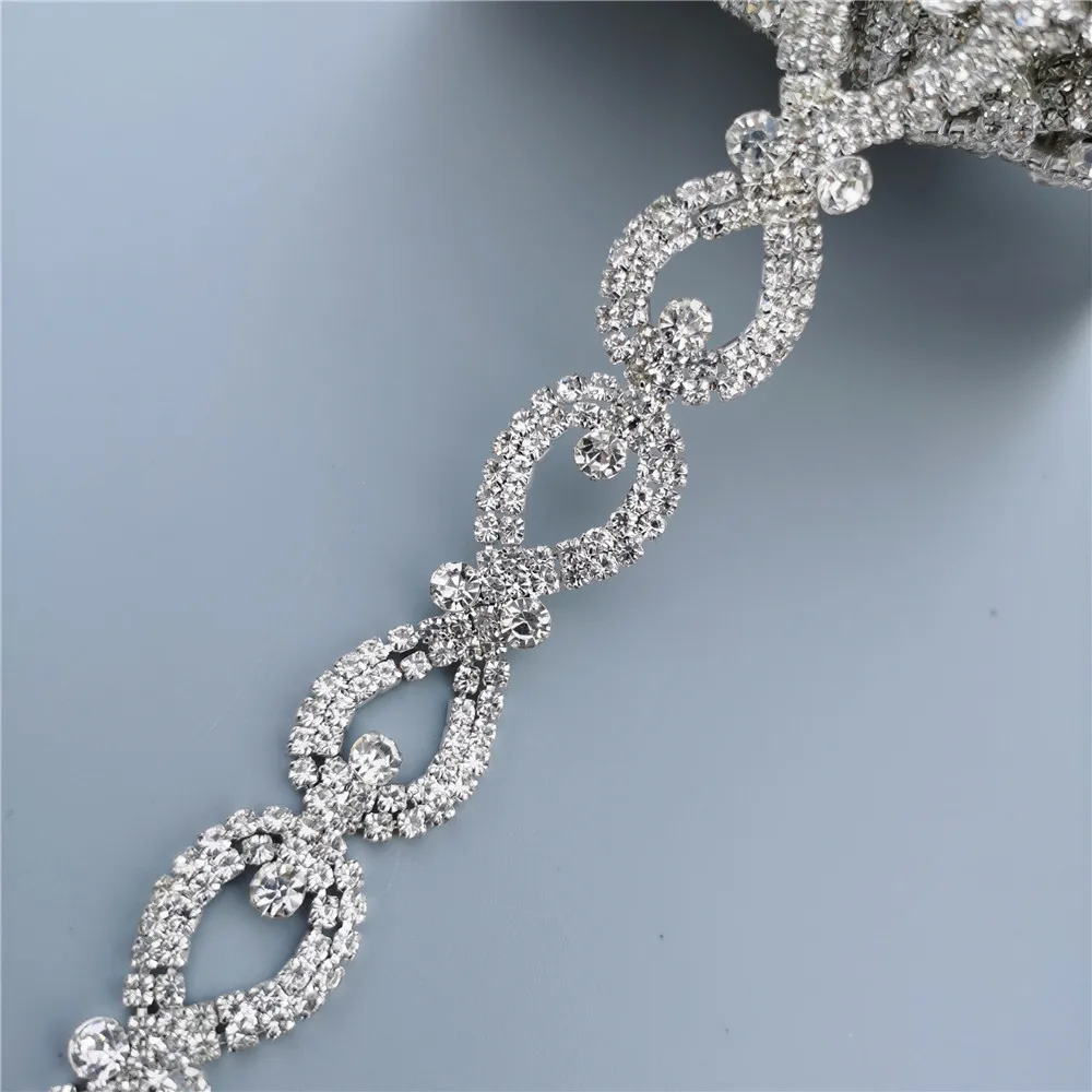 Цепочка для украшения Стразы с кристаллами 1 метр | Дом и сад